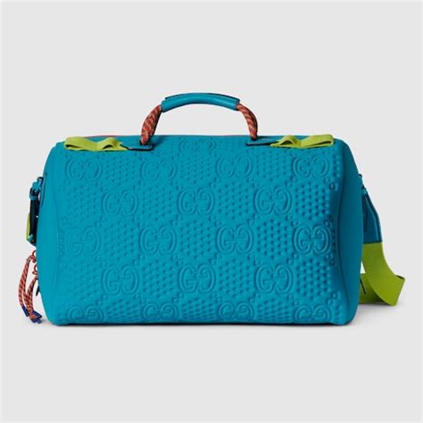 gucci scuba duffle|Medium GG scuba duffle bag in electric blue scuba .